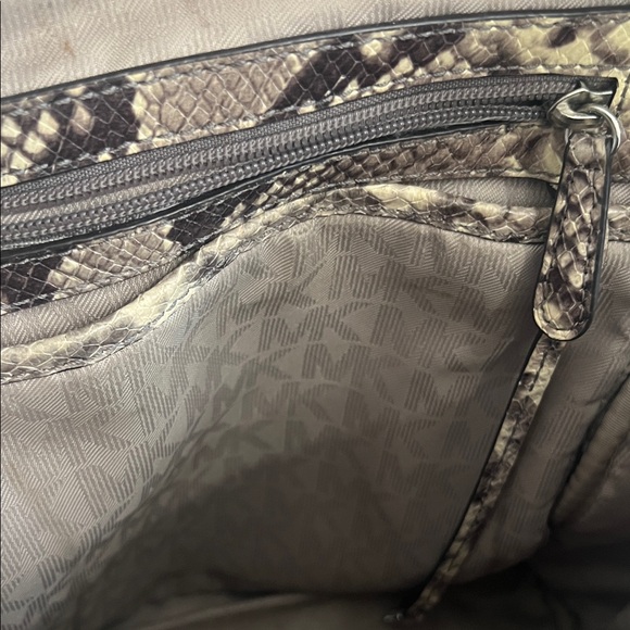 Michael Kors Snake Print Leather Backpack - Picture 7 of 10